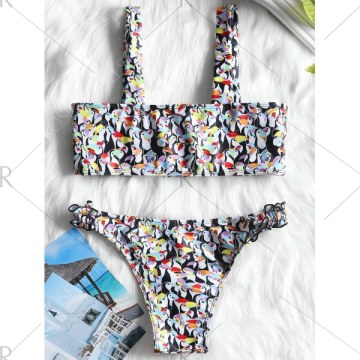 Animal Print Bralette Bikini et -