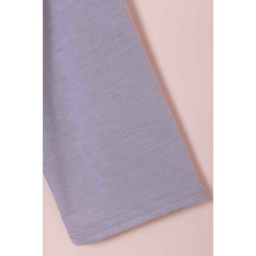 Attractive Solid Color Hollow Out Crochet 3/4 Sleeve T-Shirt For Women - Gray