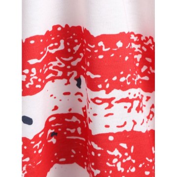 Back Cut Out Lace Insert T-shirt -