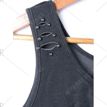 Beading Crop Tank Top -