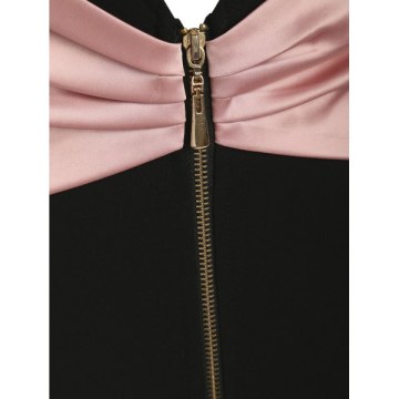 Bowknot Backless Mini Dress - Black