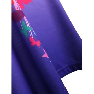 Butterfly Print Ombre Tank Top -