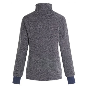 Buttons Color Block Top - Gray