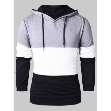 Casual Color Block Hoodie -