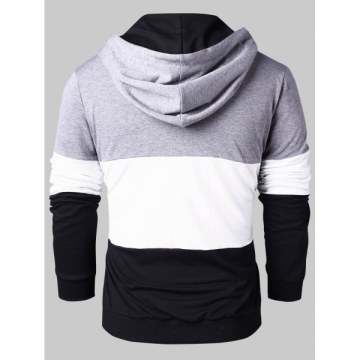 Casual Color Block Hoodie -