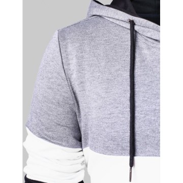Casual Color Block Hoodie -