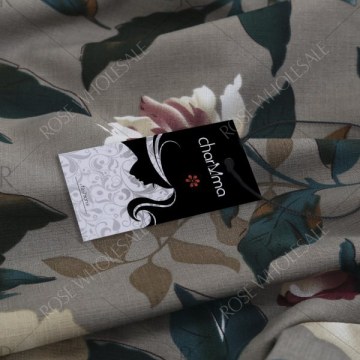 Casual Round Collar Long Sleeve Floral Print Pocket Dress for Women - Geometric Print