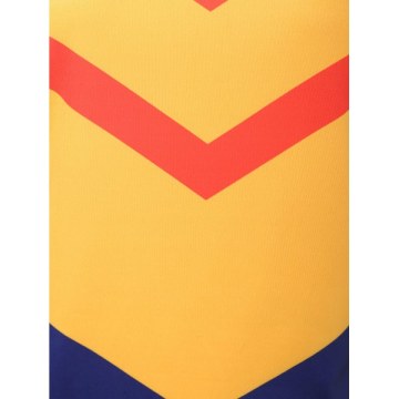 Chevron Pattern Color Block Full Sleeve T-shirt - Golden Brown