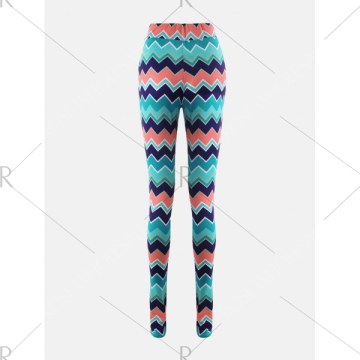 Chevron Print Flare Pants -