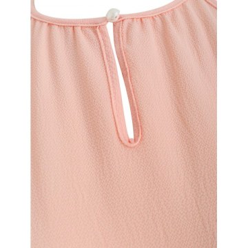 Cold Shoulder Hollow Out Long Sleeve Club Dress - Pink