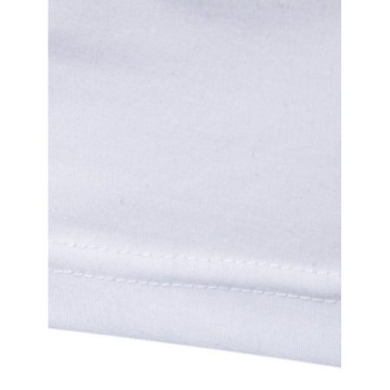 Color Spliced Crew Neck T-shirt - White