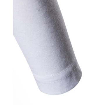 Color Spliced Crew Neck T-shirt - White