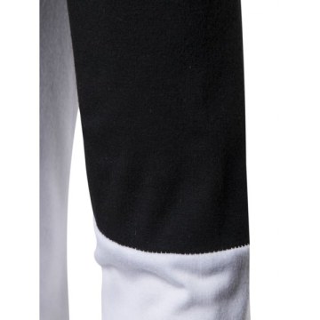 Color Spliced Crew Neck T-shirt - White