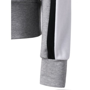 Contrast Color Sweatshirt - Gray