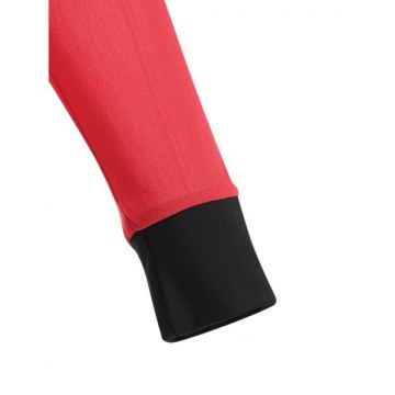 Contrast Trim See Through Mesh Top - Red