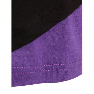 Cut Out houlder Rivet Collar T-shirt - Black