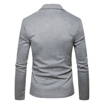 Fashion Men Two-button Casual Small Suit Jacket - Cloudy Gray