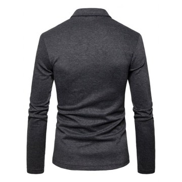 Fashion Men Two-button Casual Small Suit Jacket - Cloudy Gray