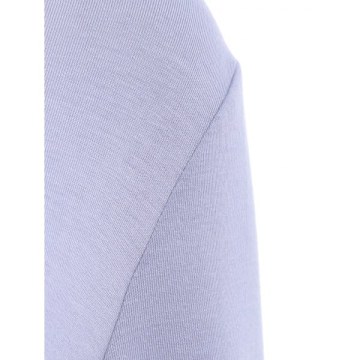 Fashionable coop Neck olid Color Asymmetric T-hirt For Women - Gray