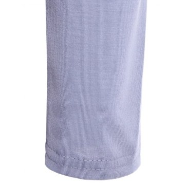 Fashionable coop Neck olid Color Asymmetric T-hirt For Women - Gray