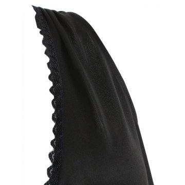 Heart Pattern Vinatge Lace Panel Dress - Red