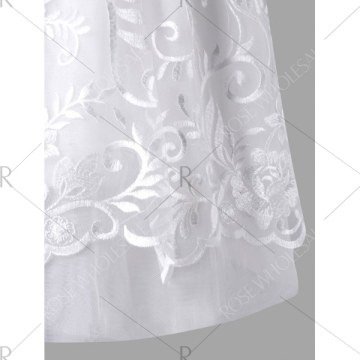 High Waisted ini LED Light Up Skirt - White