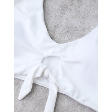 High Waisted Ruched Bikini et - Yellow