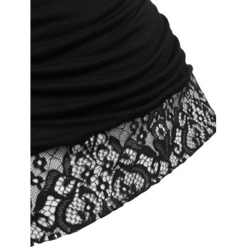 Hit Color Open Back Slip Top - Black