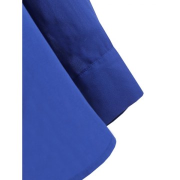 ace Insert ong Sleeve Buttoned Front Shirt - Blue