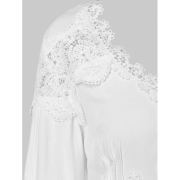 ace Panel Peplum Top - White