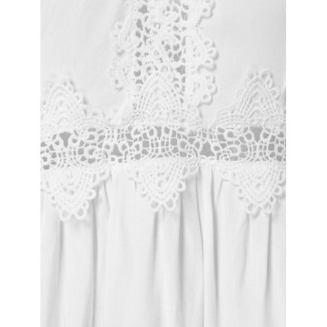 ace Panel Peplum Top - White