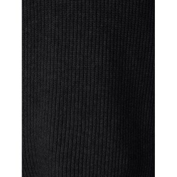 Long Sleeve Asymmetrical Sweater - Black
