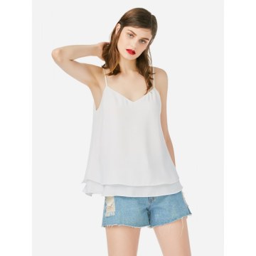 oose Strap Tank Top - White