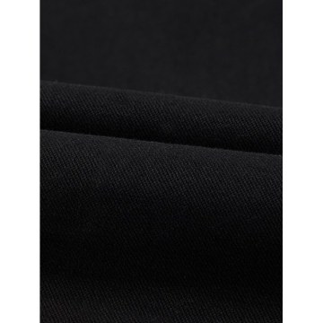 Middle-aged Men Winter Brushed Cotton Parka - Black