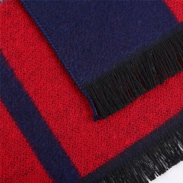 New Men's Scarf Autumn And Winter Students Warm Striped Scarf Men's Tide Collar Cashmere Scarf -