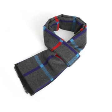 New Men's Scarf Autumn And Winter Students Warm Striped Scarf Men's Tide Collar Cashmere Scarf -