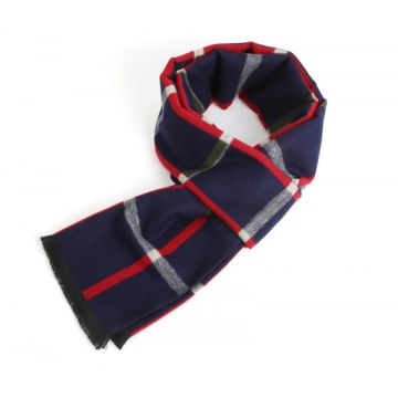 New Men's Scarf Autumn And Winter Students Warm Striped Scarf Men's Tide Collar Cashmere Scarf -