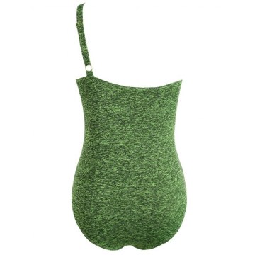 One-piece One houlder wimwear with Grommet - Hazel Green
