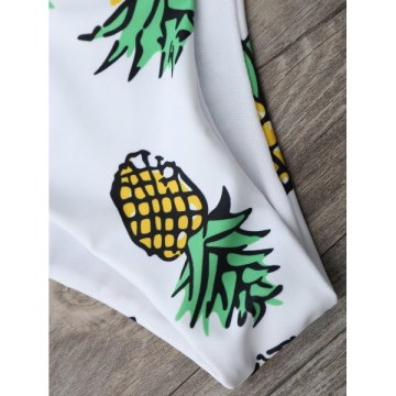 Pineapple String Bikini Set - White