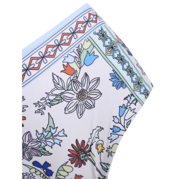 Plant Print Underwire Bikini Swimsuit -