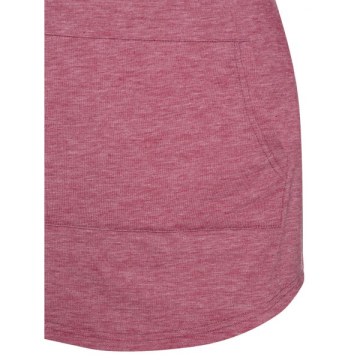 Pocket Space Dye Round Collar T Shirt - Cherry Red