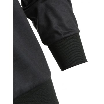 Pumpkin Print One houlder weatshirt - Black