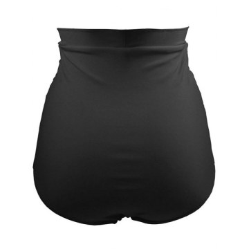 Retro High Waisted Bikini Bottom - Black