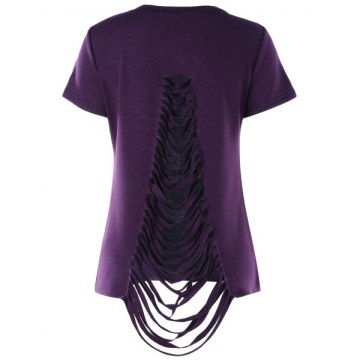 Ripped Tee - Purple