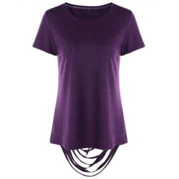 Ripped Tee - Purple