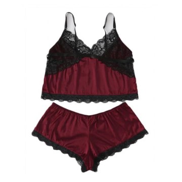 imulatiOn  ilk exy ling exy Underwear - Red Wine