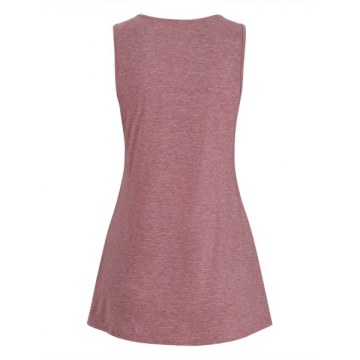 Sleeveless Crinkle Top - Cherry Red
