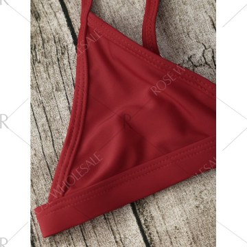 Spaghetti Strap Bikini Suit - Red