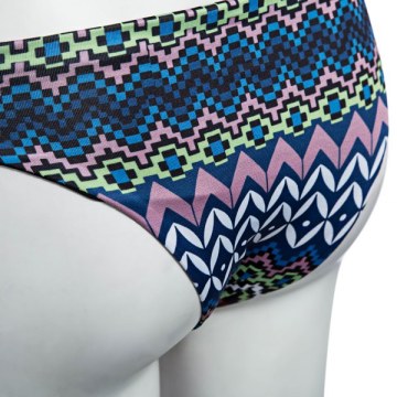 paghetti trap Macrame Back Printed Bikini et - Orangepink