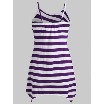 paghetti trap triped T-shirt - Purple Iris